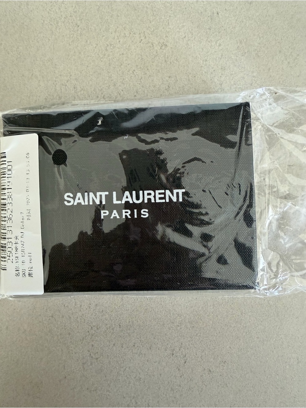 Black Quilted Cardholder with Gold Logo - Picture 4 of 5